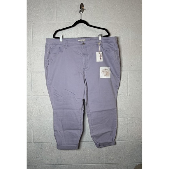 Jessica Simpson Denim - Jessica Simpson Shape Sculpt Cropped Jeans 24W Lilac High Rise Ankle NWT